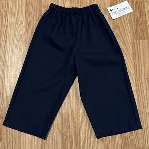Little Ones Elastic Waist Navy Blue Dress Pants - Size 18mo-24mo - New w/ Tags